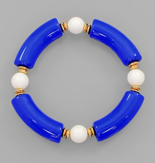 GAMEDAY Blue/White Bracelet