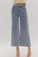 Pearl Detail Wide Leg Denim