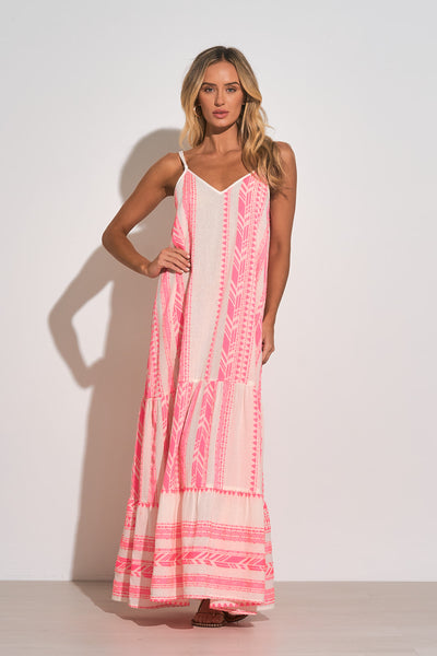 Geo Embroidered Maxi