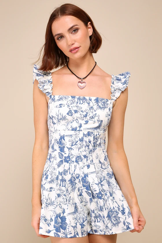 Enchanting Pose Ruffle Romper