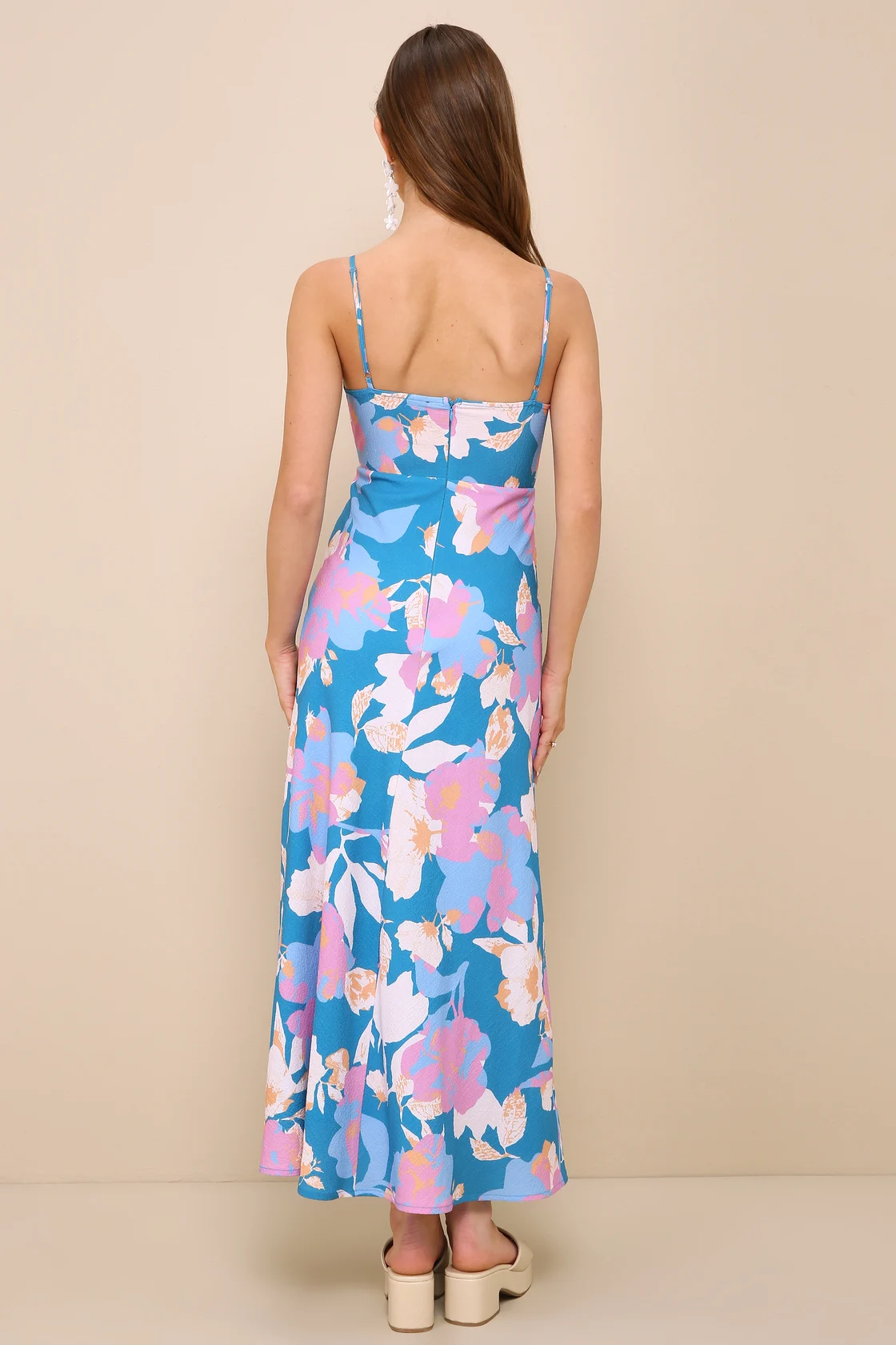 Sun Tropical Floral Midi Dress