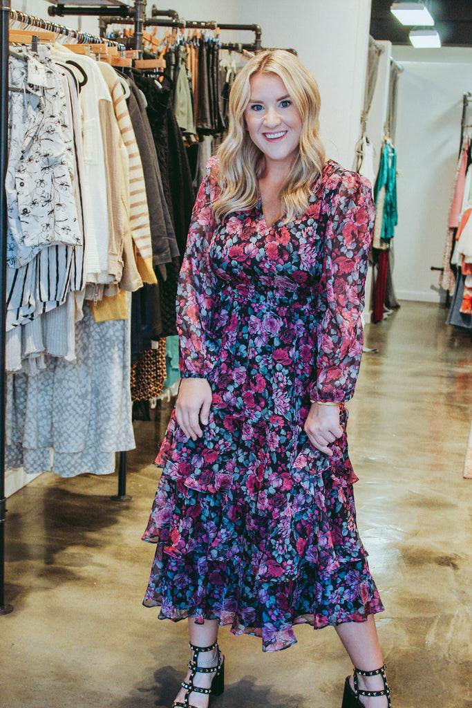 Claire Tiered Floral Maxi Dress