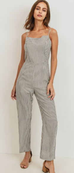 Striped Spaghetti Strap Jumper