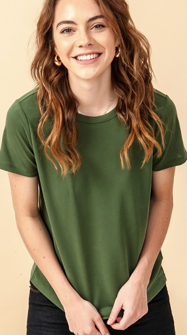 Modal Style Classic Tee - Dark Green